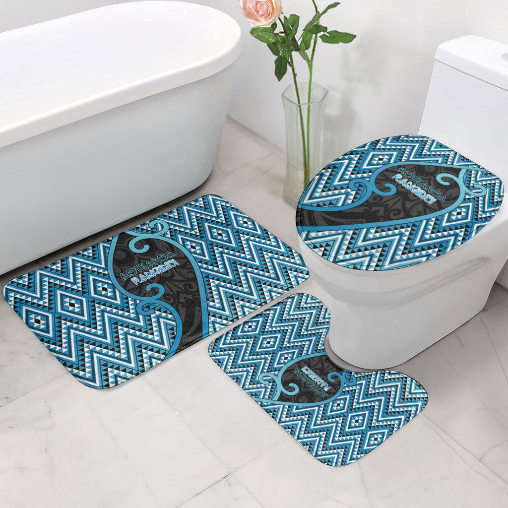 Aotearoa Atua Ranginui Bathroom Set Maori Sky Father Koru Patterns DT05 - Polynesian Pride