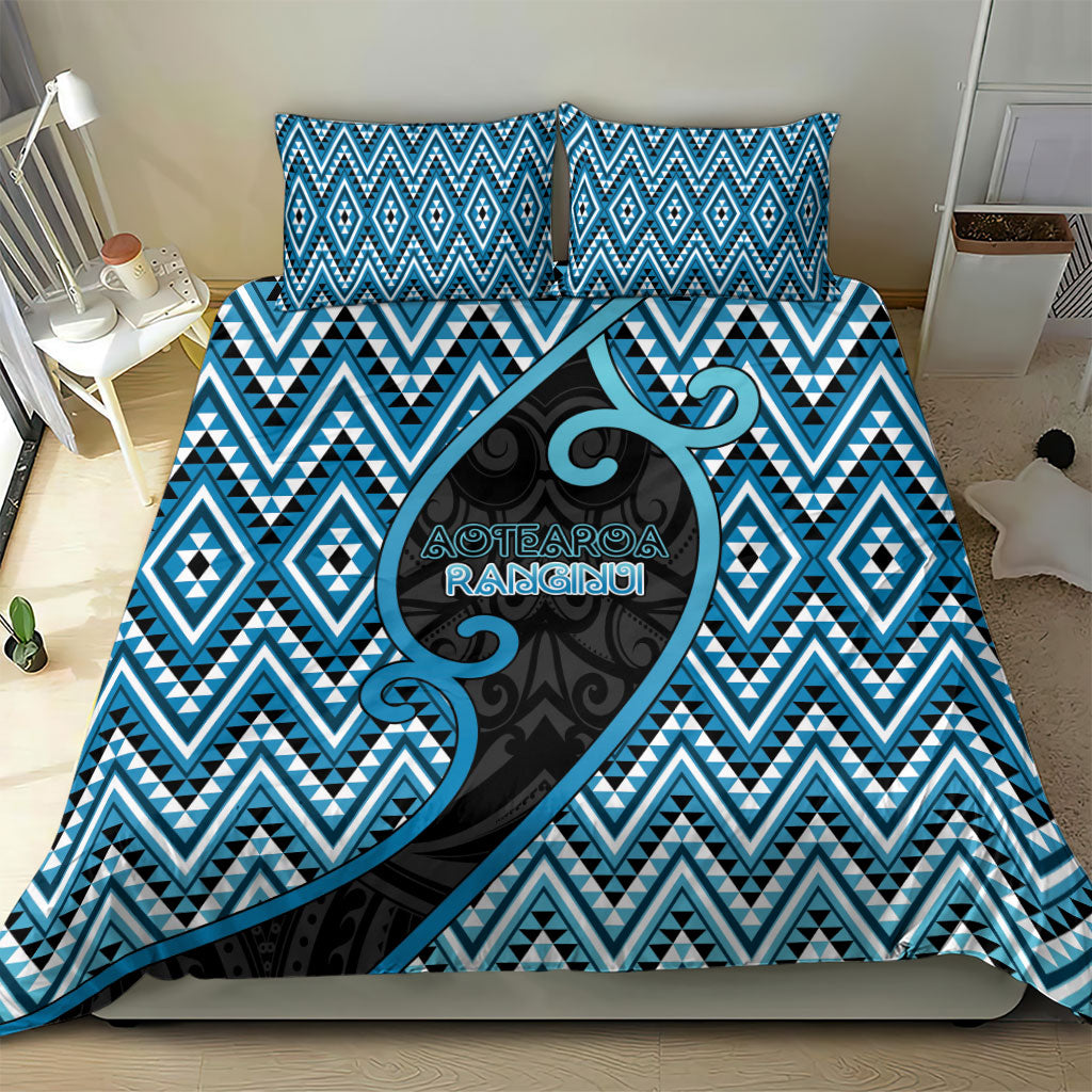 Aotearoa Atua Ranginui Bedding Set Maori Sky Father Koru Patterns DT05 - Polynesian Pride