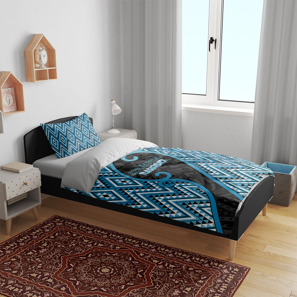 Aotearoa Atua Ranginui Bedding Set Maori Sky Father Koru Patterns DT05 - Polynesian Pride