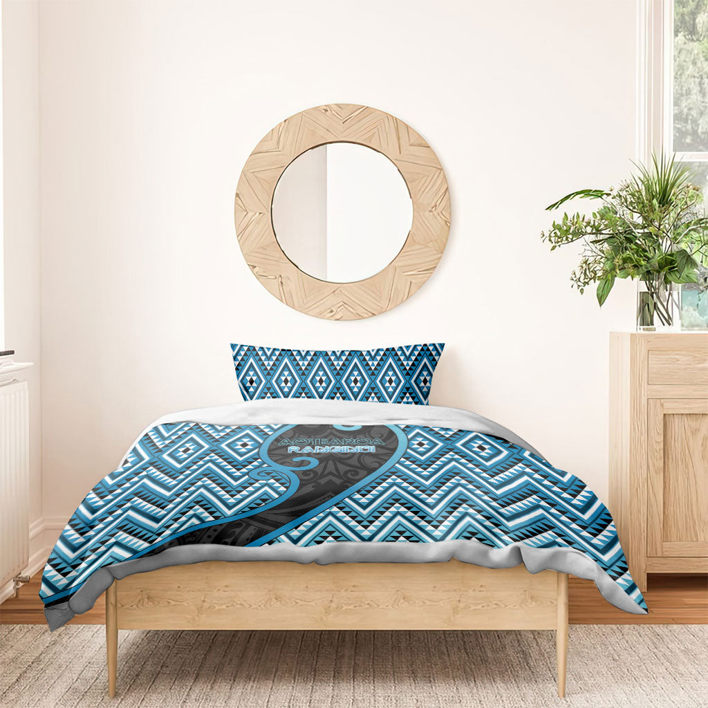 Aotearoa Atua Ranginui Bedding Set Maori Sky Father Koru Patterns DT05 - Polynesian Pride