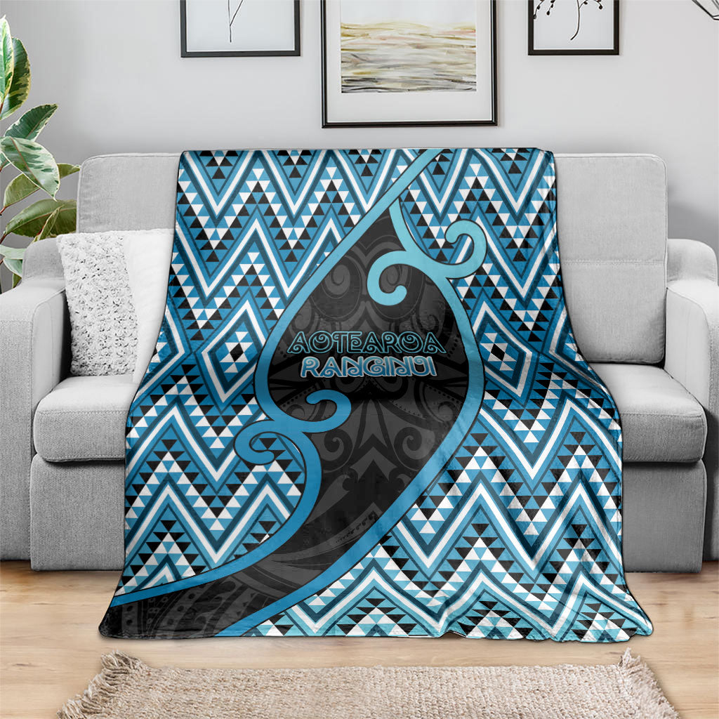 Aotearoa Atua Ranginui Blanket Maori Sky Father Koru Patterns DT05 - Polynesian Pride