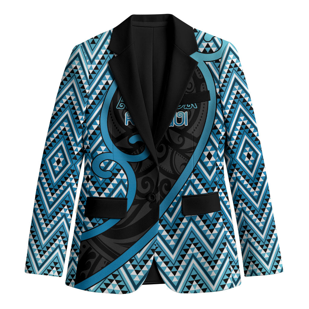 Custom Aotearoa Atua Ranginui Blazer Maori Sky Father Koru Patterns DT05 Unisex Blue - Polynesian Pride