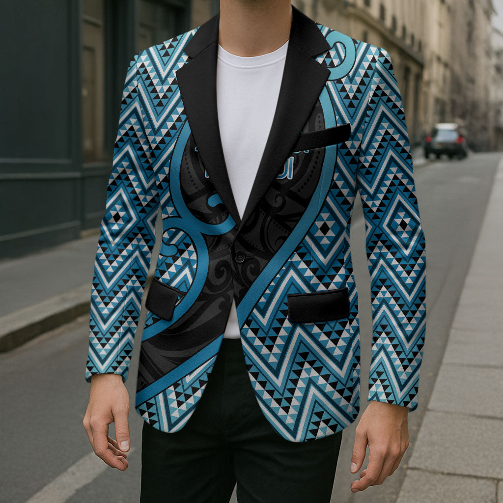 Custom Aotearoa Atua Ranginui Blazer Maori Sky Father Koru Patterns DT05 - Polynesian Pride