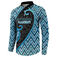 Custom Aotearoa Atua Ranginui Button Sweatshirt Maori Sky Father Koru Patterns DT05 - Polynesian Pride