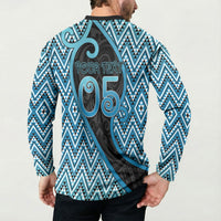 Custom Aotearoa Atua Ranginui Button Sweatshirt Maori Sky Father Koru Patterns DT05 - Polynesian Pride