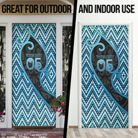 Custom Aotearoa Atua Ranginui Door Cover Maori Sky Father Koru Patterns DT05 - Polynesian Pride