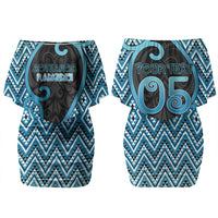 Custom Aotearoa Atua Ranginui Family Matching Off Shoulder Short Dress and Hawaiian Shirt Maori Sky Father Koru Patterns