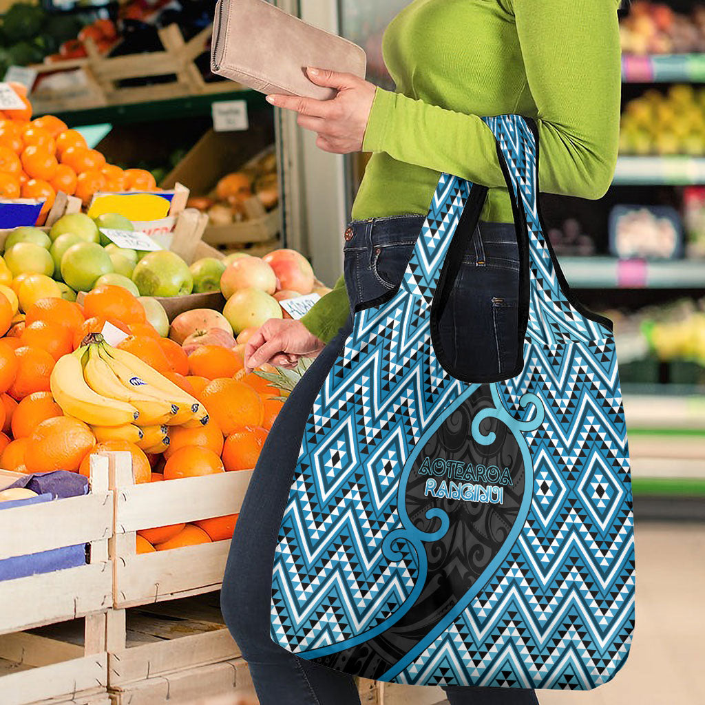 Aotearoa Atua Ranginui Grocery Bag Maori Sky Father Koru Patterns DT05 - Polynesian Pride