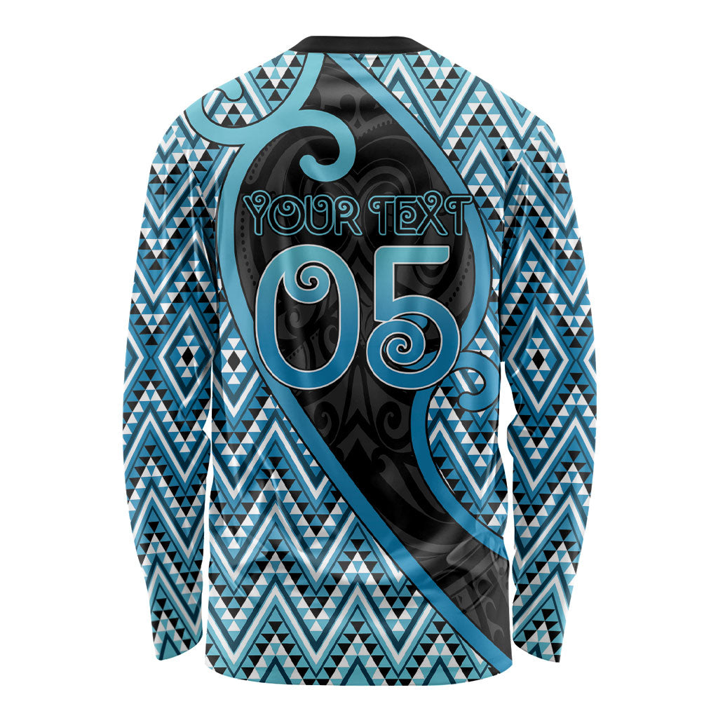 Custom Aotearoa Atua Ranginui Long Sleeve Shirt Maori Sky Father Koru Patterns