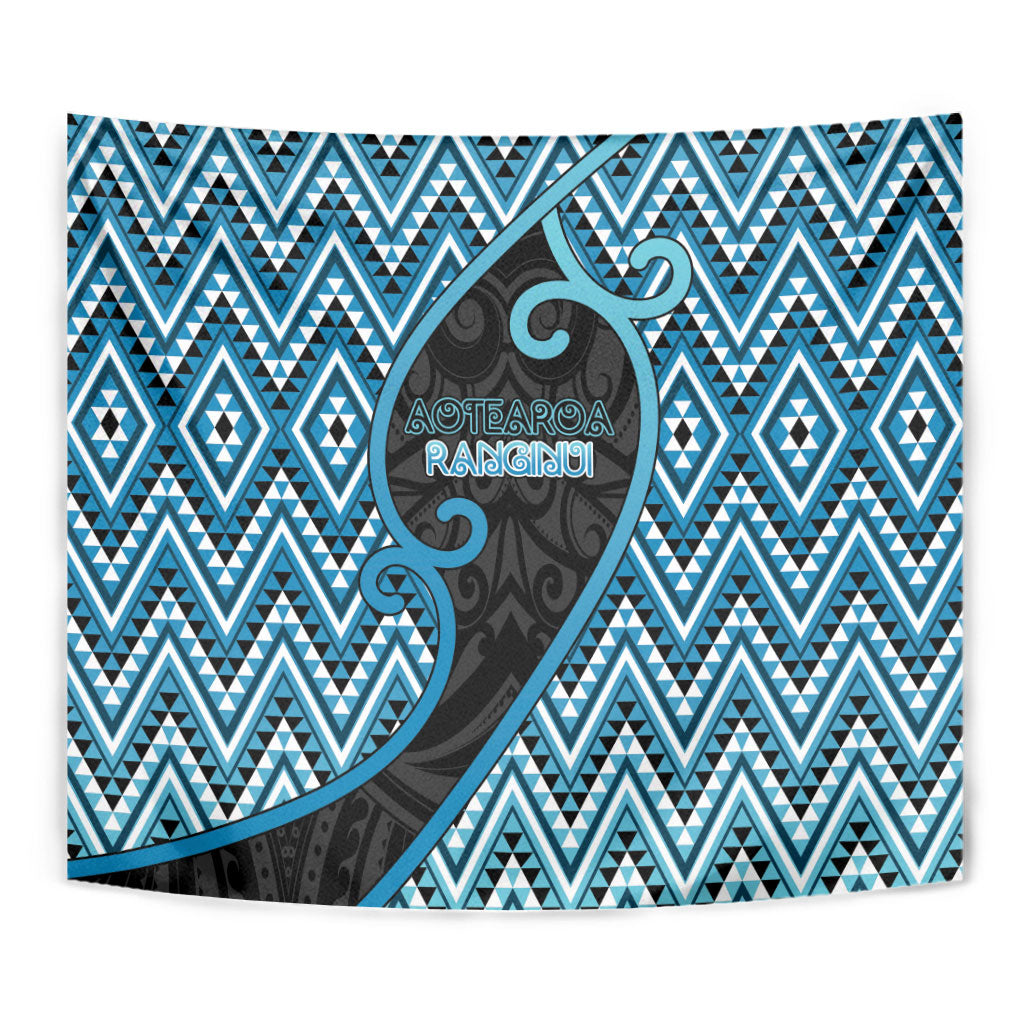 Aotearoa Atua Ranginui Tapestry Maori Sky Father Koru Patterns