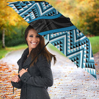 Aotearoa Atua Ranginui Umbrella Maori Sky Father Koru Patterns DT05 - Polynesian Pride