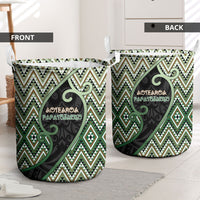 Aotearoa Atua Papatuanuku Laundry Basket Earth Mother Father Koru Patterns