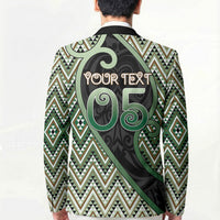 Custom Aotearoa Atua Papatuanuku Blazer Earth Mother Father Koru Patterns