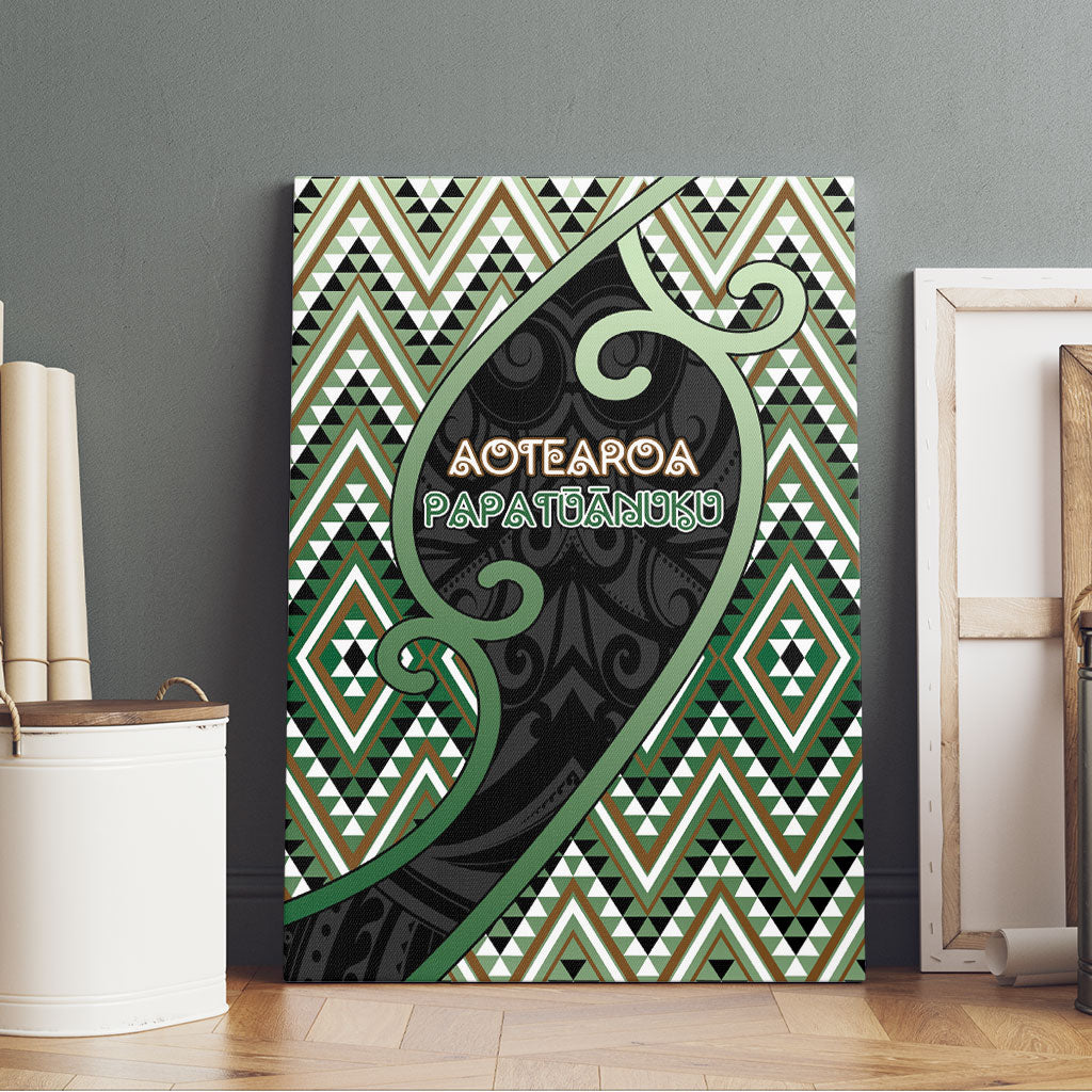 Aotearoa Atua Papatuanuku Canvas Wall Art Earth Mother Father Koru Patterns