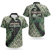 Custom Aotearoa Atua Papatuanuku Couples Matching Off The Shoulder Long Sleeve Dress and Hawaiian Shirt Earth Mother Father Koru Patterns