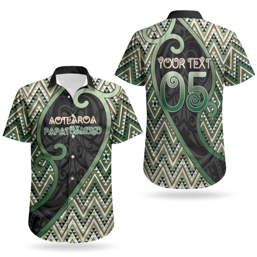 Custom Aotearoa Atua Papatuanuku Couples Matching Puletasi and Hawaiian Shirt Earth Mother Father Koru Patterns