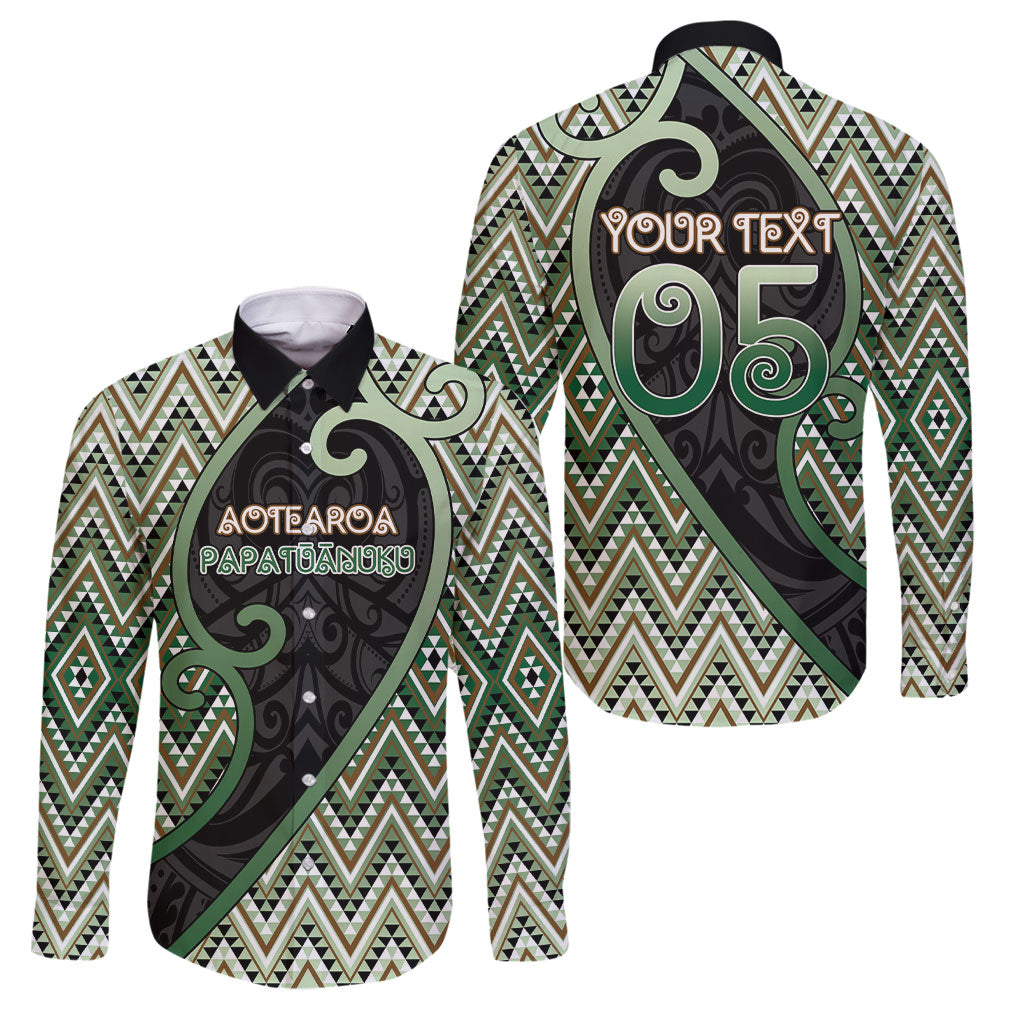 Custom Aotearoa Atua Papatuanuku Family Matching Mermaid Dress and Hawaiian Shirt Earth Mother Father Koru Patterns