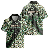 Custom Aotearoa Atua Papatuanuku Kid Hawaiian Shirt Earth Mother Father Koru Patterns