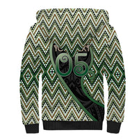 Custom Aotearoa Atua Papatuanuku Sherpa Hoodie Earth Mother Father Koru Patterns
