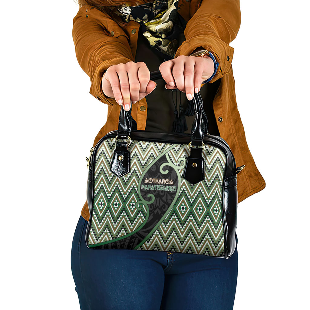 Aotearoa Atua Papatuanuku Shoulder Handbag Earth Mother Father Koru Patterns