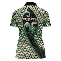 Custom Aotearoa Atua Papatuanuku Women Polo Shirt Earth Mother Father Koru Patterns