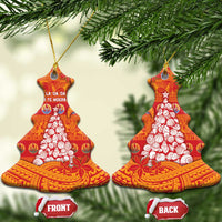 French Polynesia Christmas Ceramic Ornament Seashell Xmas Tree Tribal Waves - Polynesian Pride