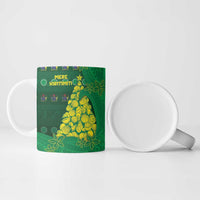 Cook Islands Christmas Ceramic Mug Seashell Xmas Tree Tribal Waves - Polynesian Pride