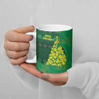 Cook Islands Christmas Ceramic Mug Seashell Xmas Tree Tribal Waves - Polynesian Pride