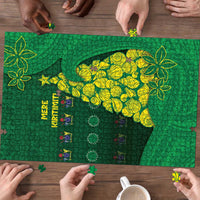 Cook Islands Christmas Puzzle Seashell Xmas Tree Tribal Waves - Polynesian Pride