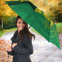 Cook Islands Christmas Umbrella Seashell Xmas Tree Tribal Waves - Polynesian Pride