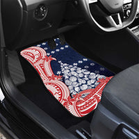 Wallis And Futuna Christmas Car Mats Seashell Xmas Tree Tribal Waves - Polynesian Pride