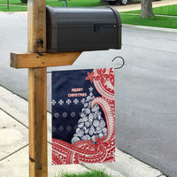 Wallis And Futuna Christmas Garden Flag Seashell Xmas Tree Tribal Waves - Polynesian Pride