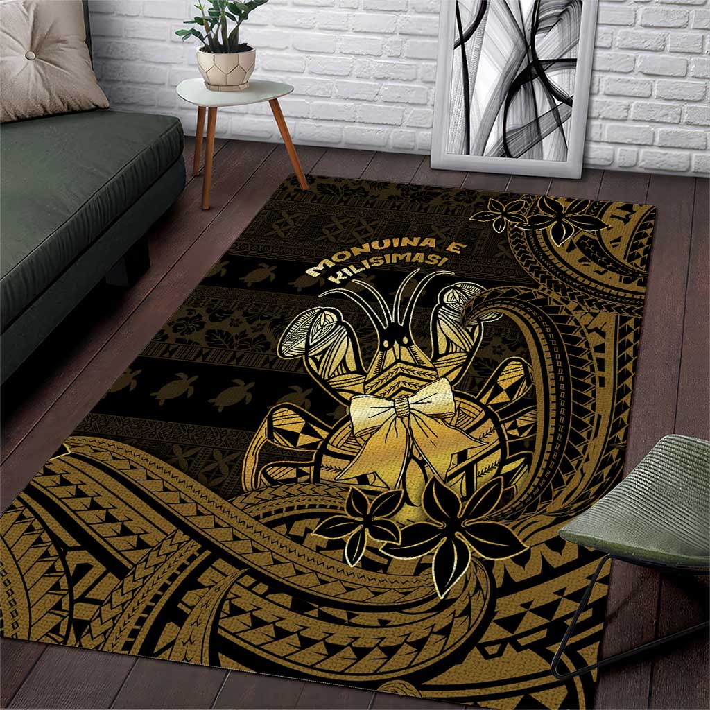 Niue Christmas Area Rug Niuean Crab Xmas Tribal Waves - Polynesian Pride
