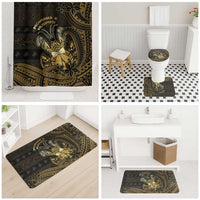 Niue Christmas Bathroom Set Niuean Crab Xmas Tribal Waves - Polynesian Pride