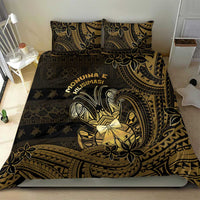 Niue Christmas Bedding Set Niuean Crab Xmas Tribal Waves - Polynesian Pride