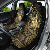 Niue Christmas Car Seat Cover Niuean Crab Xmas Tribal Waves - Polynesian Pride