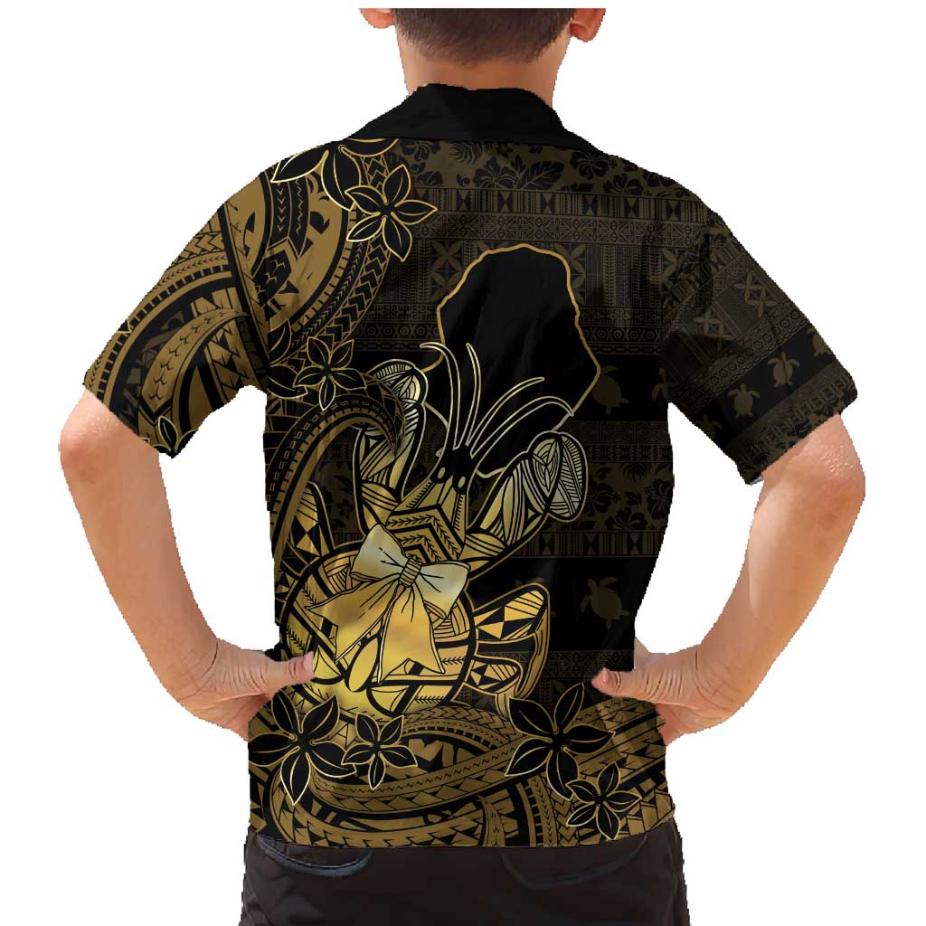 Niue Christmas Family Matching Mermaid Dress and Hawaiian Shirt Niuean Crab Xmas Tribal Waves - Polynesian Pride