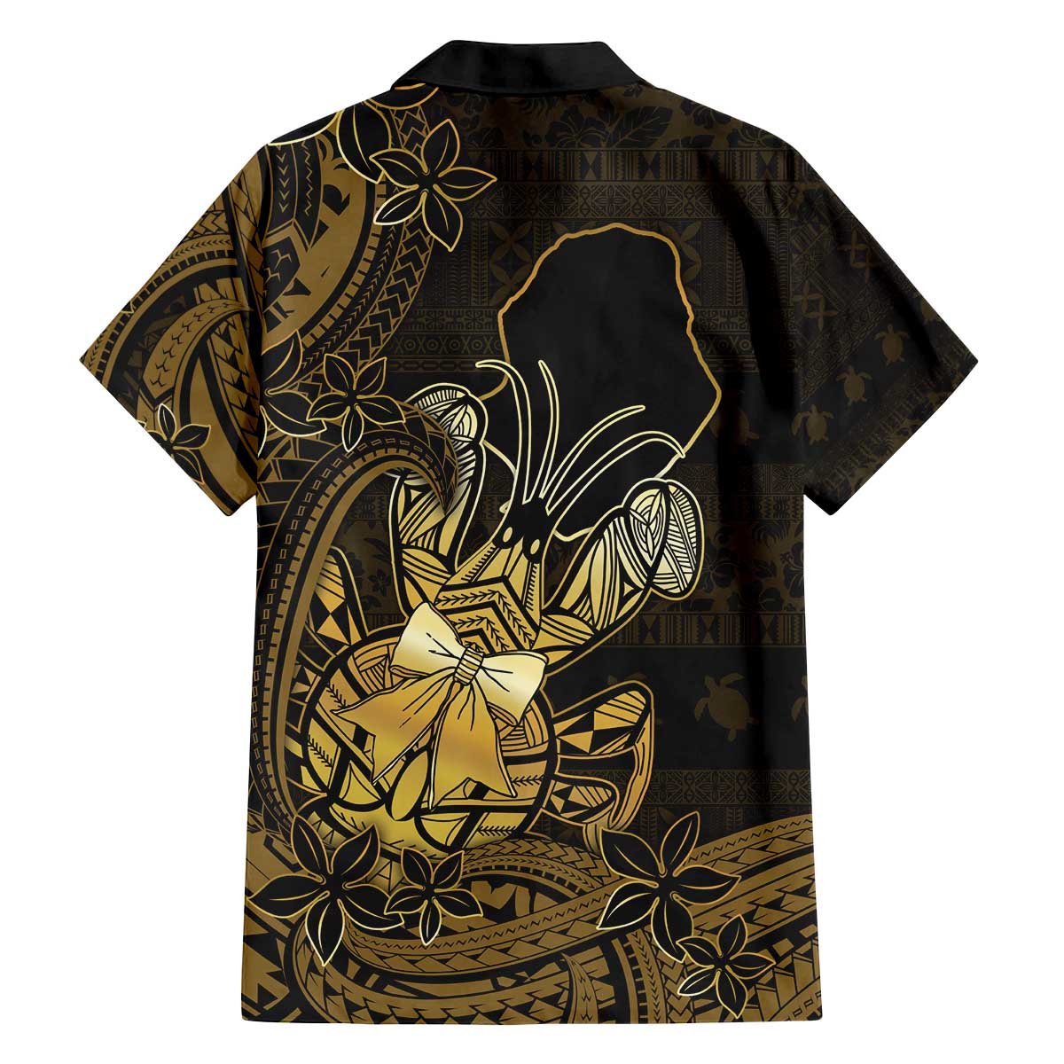 Niue Christmas Family Matching Off The Shoulder Long Sleeve Dress and Hawaiian Shirt Niuean Crab Xmas Tribal Waves - Polynesian Pride