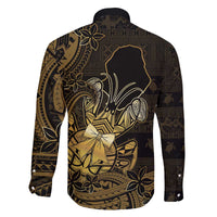 Niue Christmas Family Matching Off The Shoulder Long Sleeve Dress and Hawaiian Shirt Niuean Crab Xmas Tribal Waves - Polynesian Pride