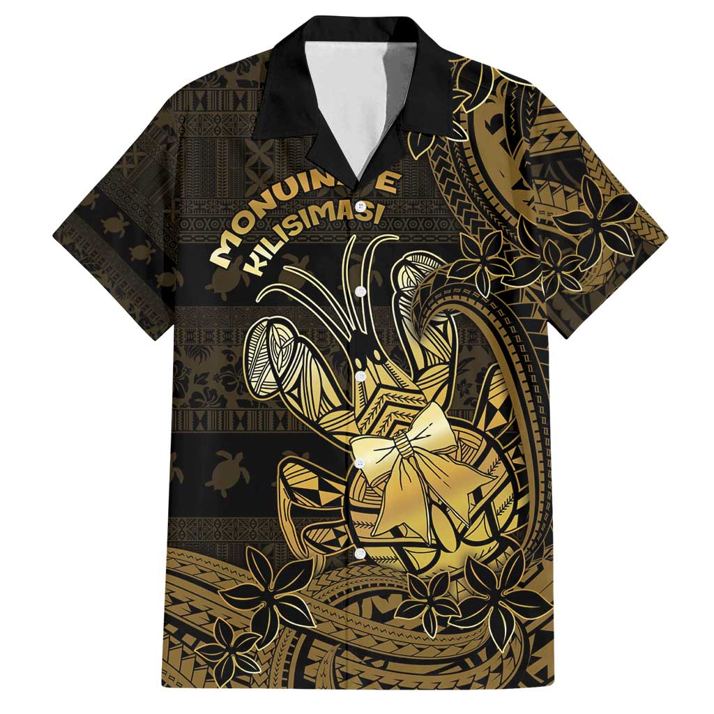 Niue Christmas Family Matching Puletasi and Hawaiian Shirt Niuean Crab Xmas Tribal Waves - Polynesian Pride