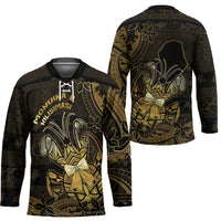 Niue Christmas Hockey Jersey Niuean Crab Xmas Tribal Waves - Polynesian Pride