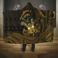 Niue Christmas Hooded Blanket Niuean Crab Xmas Tribal Waves - Polynesian Pride