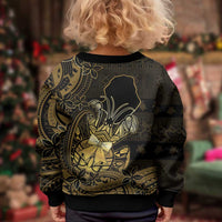 Niue Christmas Kid Ugly Christmas Sweater Niuean Crab Xmas Tribal Waves - Polynesian Pride