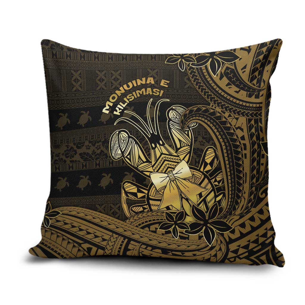 Niue Christmas Pillow Cover Niuean Crab Xmas Tribal Waves - Polynesian Pride
