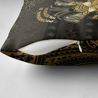 Niue Christmas Pillow Cover Niuean Crab Xmas Tribal Waves - Polynesian Pride