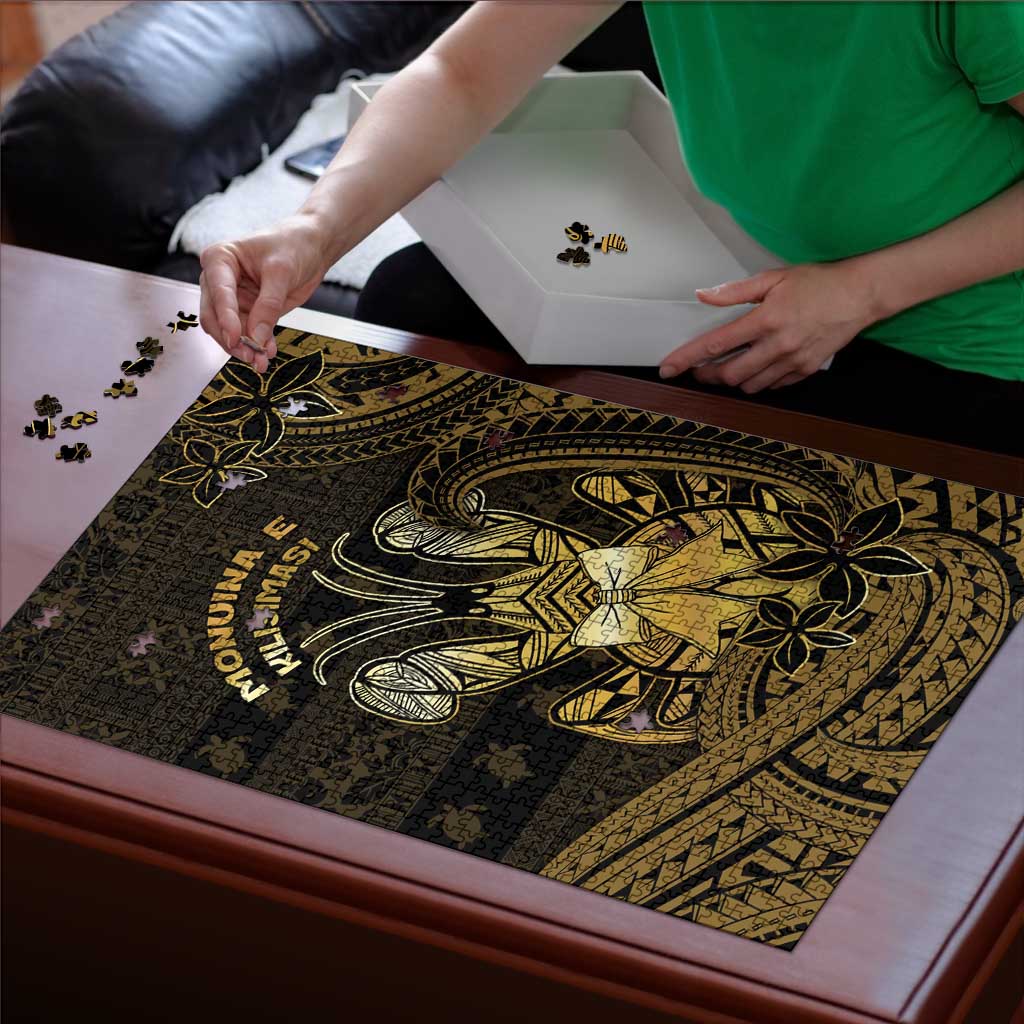 Niue Christmas Puzzle Niuean Crab Xmas Tribal Waves - Polynesian Pride