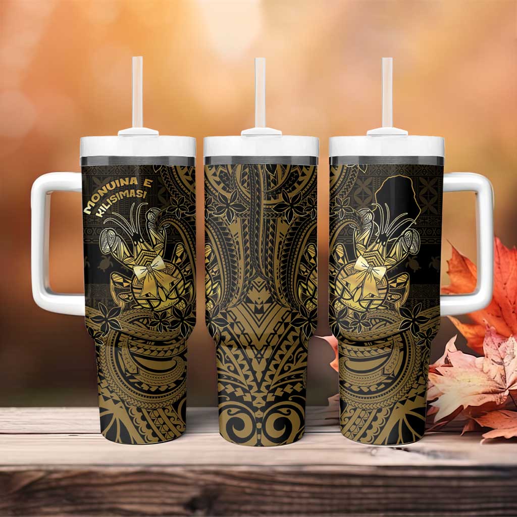 Niue Christmas Tumbler With Handle Niuean Crab Xmas Tribal Waves - Polynesian Pride
