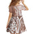 Hawaii Puakenikeni And Maile Lei Family Matching Tank Maxi Dress and Hawaiian Shirt Brown Polynesian Shark Tattoo DT05