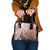 Hawaii Puakenikeni And Maile Lei Shoulder Handbag Brown Polynesian Shark Tattoo DT05