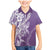 Hawaii Puakenikeni And Maile Lei Family Matching Mermaid Dress and Hawaiian Shirt Violet Polynesian Shark Tattoo DT05